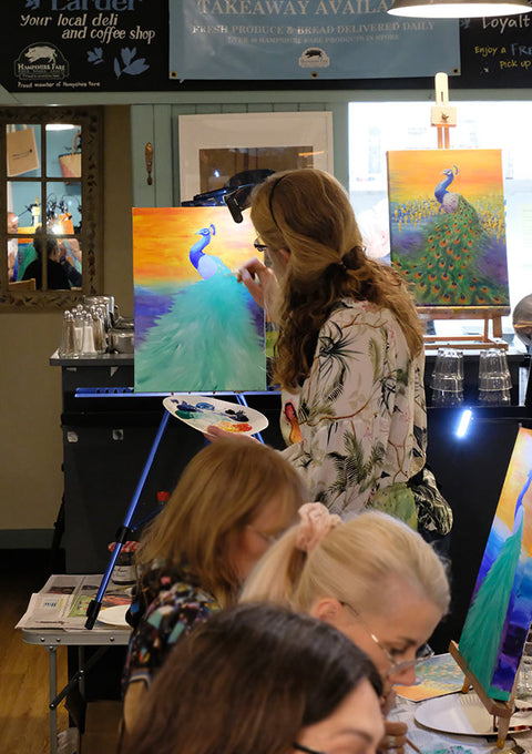 Paint Olive Ostrich with Sally Goodden - Fri 27th June 6:30 PM