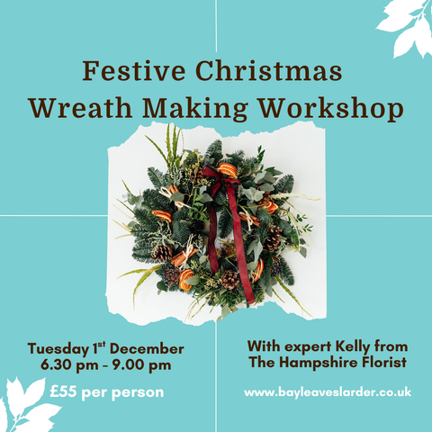 Festive Christmas Wreath Making Workshop - Tuesday 1st December 6.30PM