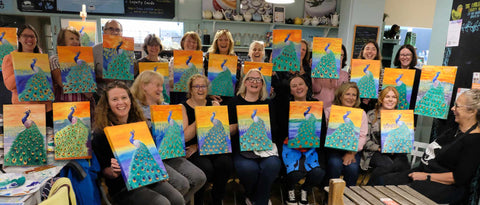 Paint Olive Ostrich with Sally Goodden - Fri 27th June 6:30 PM
