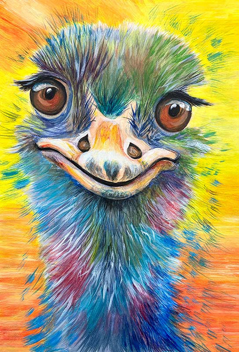 Paint Olive Ostrich with Sally Goodden - Fri 27th June 6:30 PM