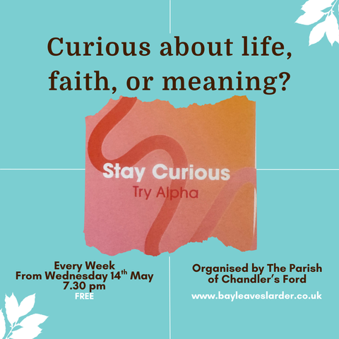 Explore Life & Faith with Alpha – Wed 14th May 7:30 PM