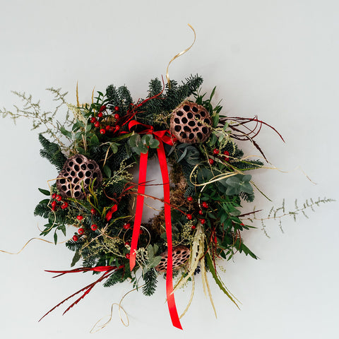 Festive Christmas Wreath Making Workshop - Tuesday 1st December 6.30PM